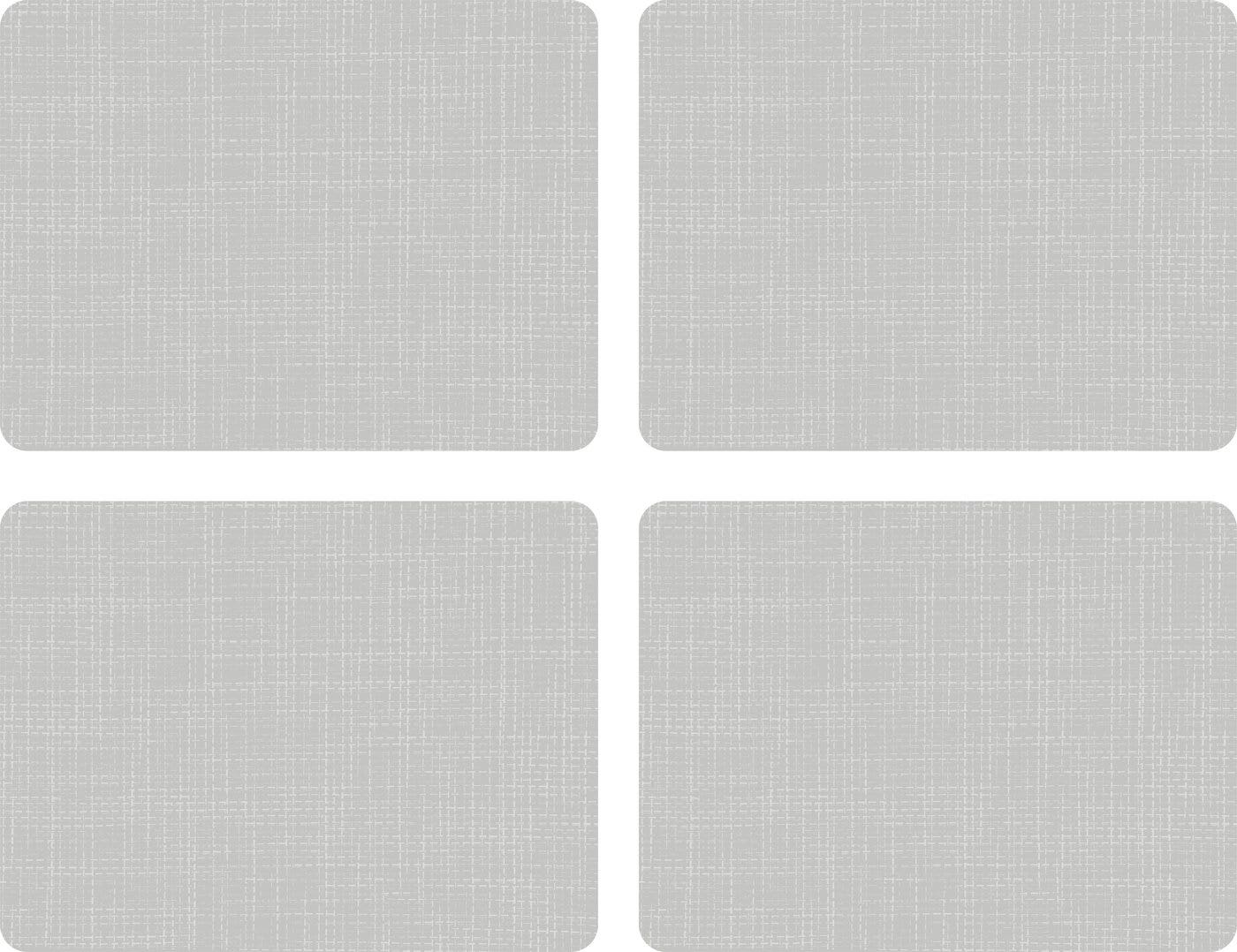 Hessian Grey Set of 4 Large Placemats