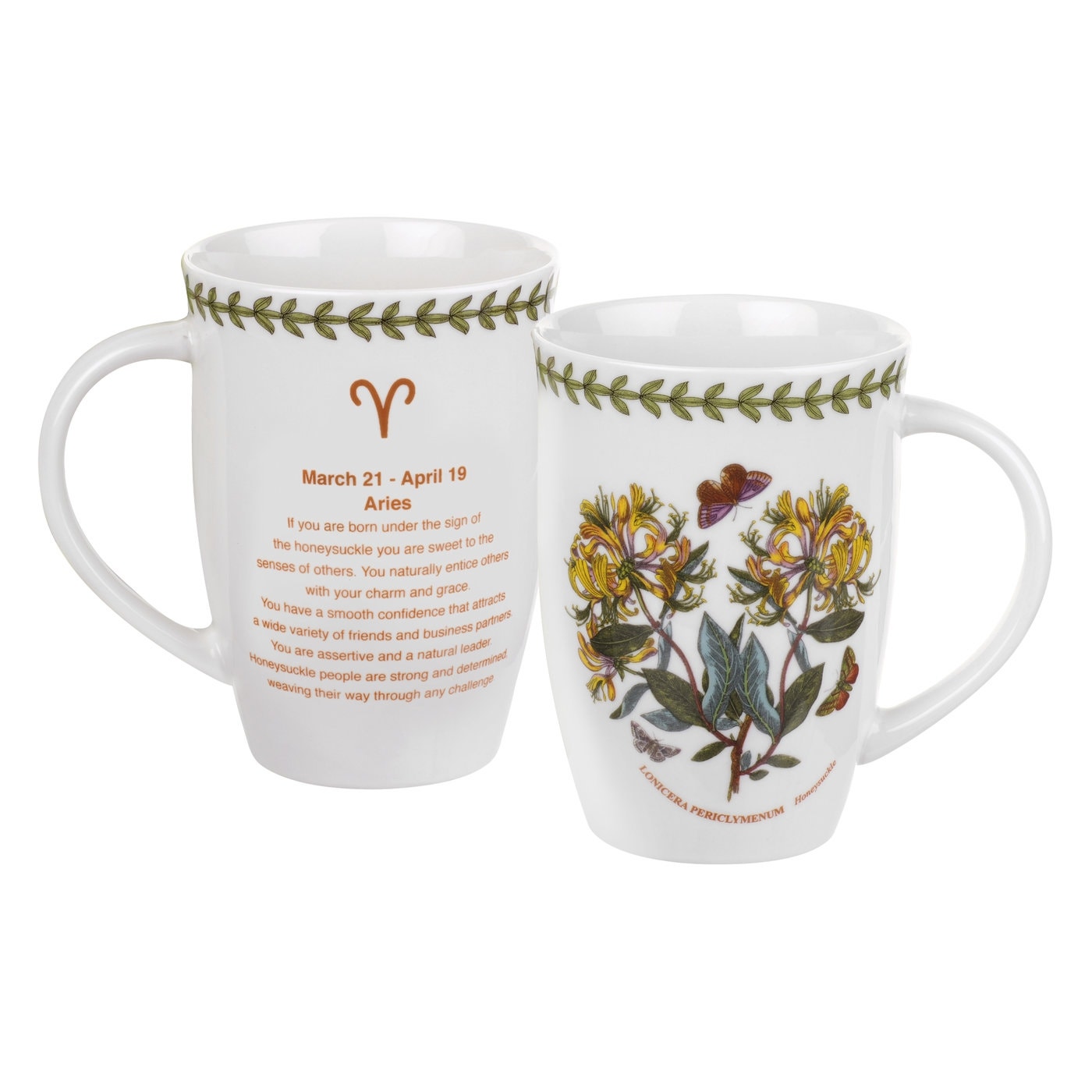 Pimpernel Botanic Garden Aries Zodiac Mug (Honeysuckle)