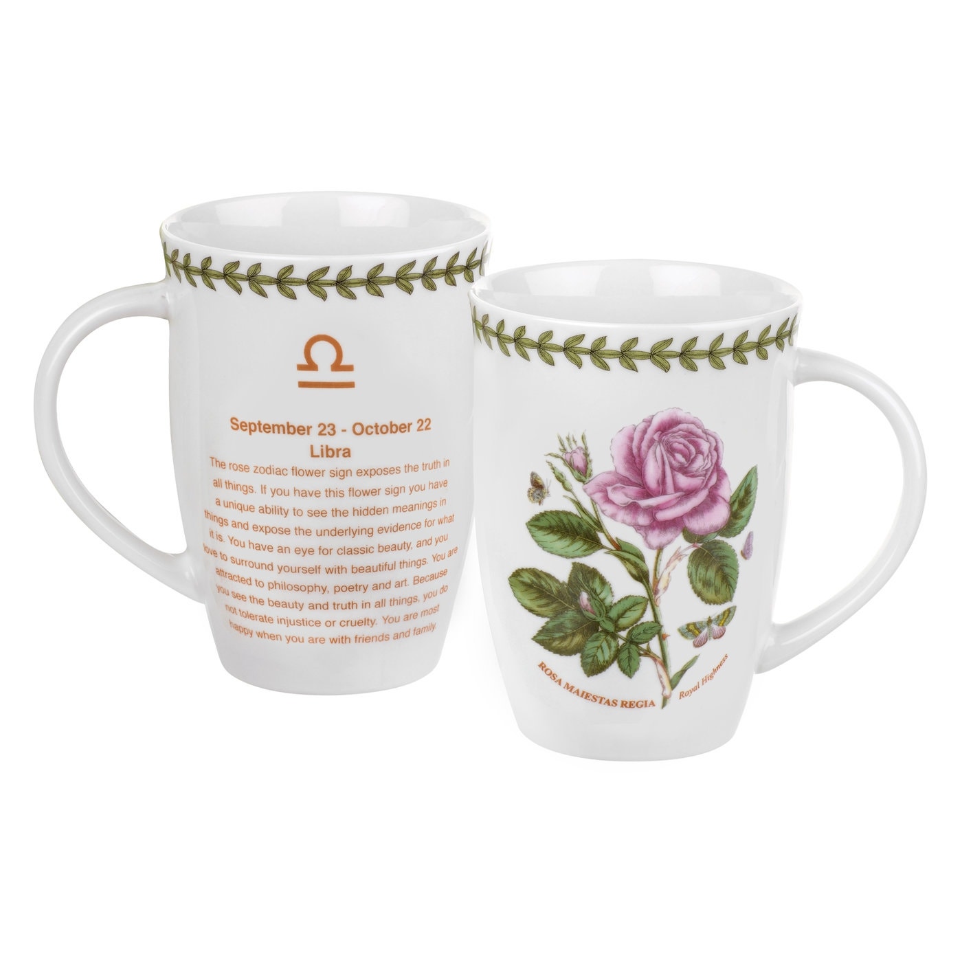 Pimpernel Botanic Garden Libra Zodiac Mug (Rose)