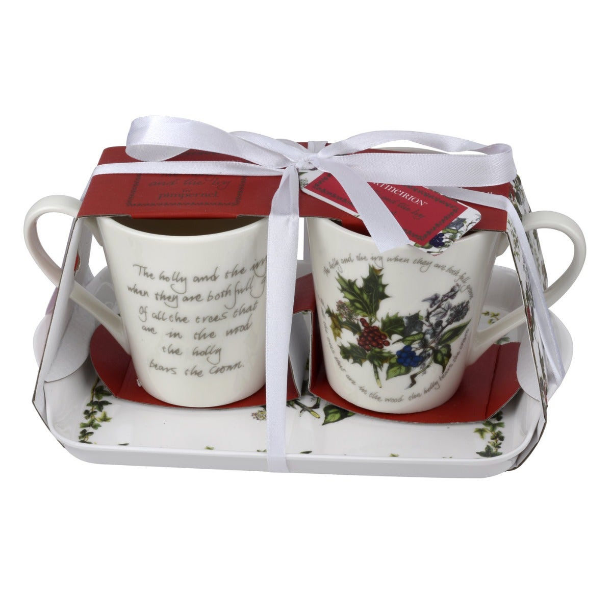 Pimpernel The Holly and the Ivy Mug & Tray Set                    