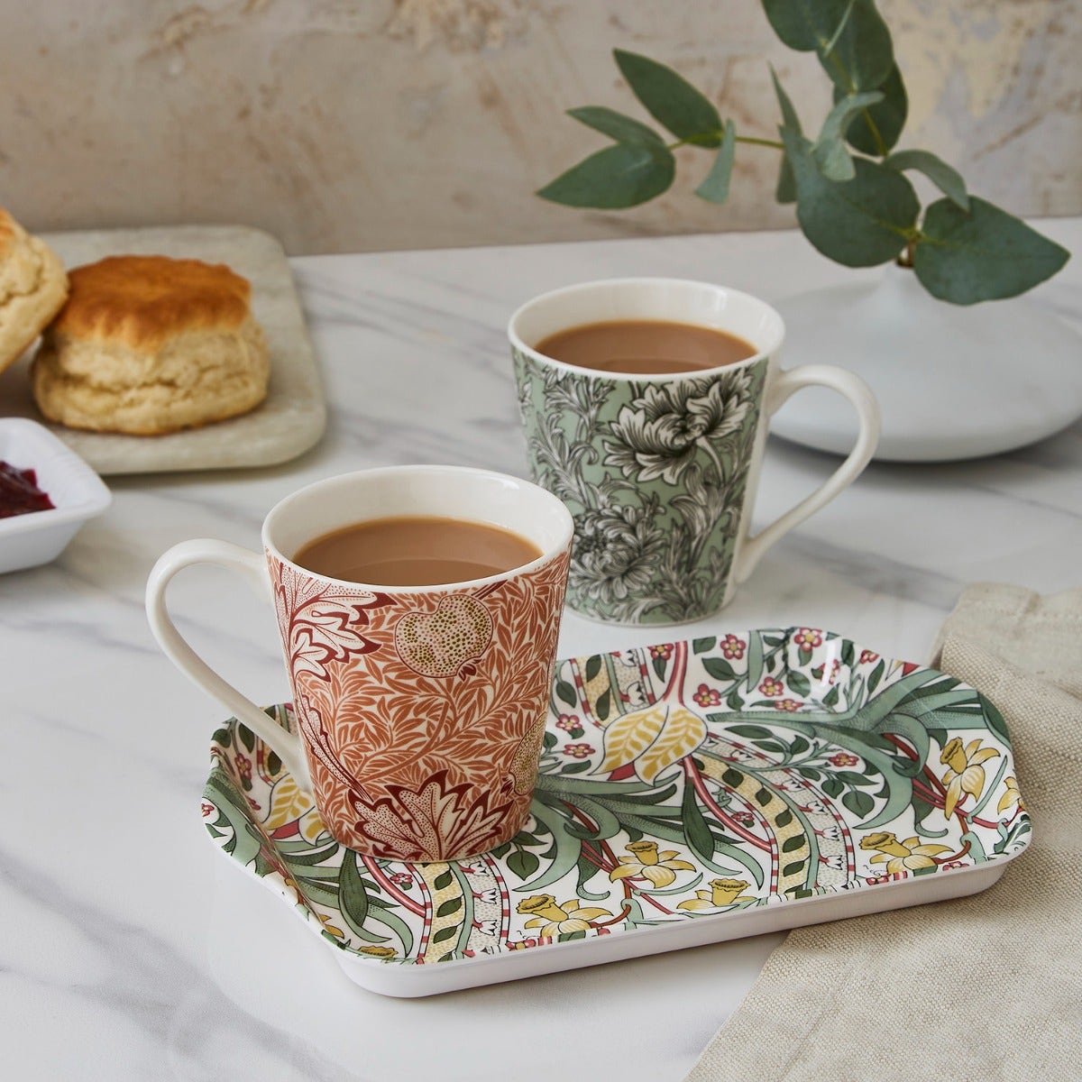 Morris & Co. Mug & Tray Set