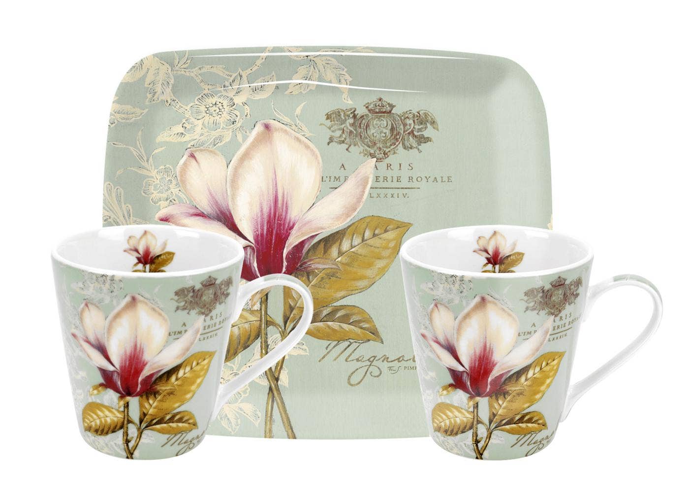 Pimpernel Vintage Toile Mugs and Tray