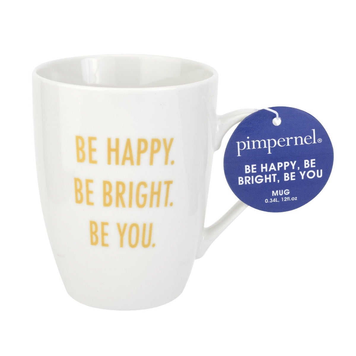 Pimpernel Be Happy, Be Bright, Be You Mug Set of 4