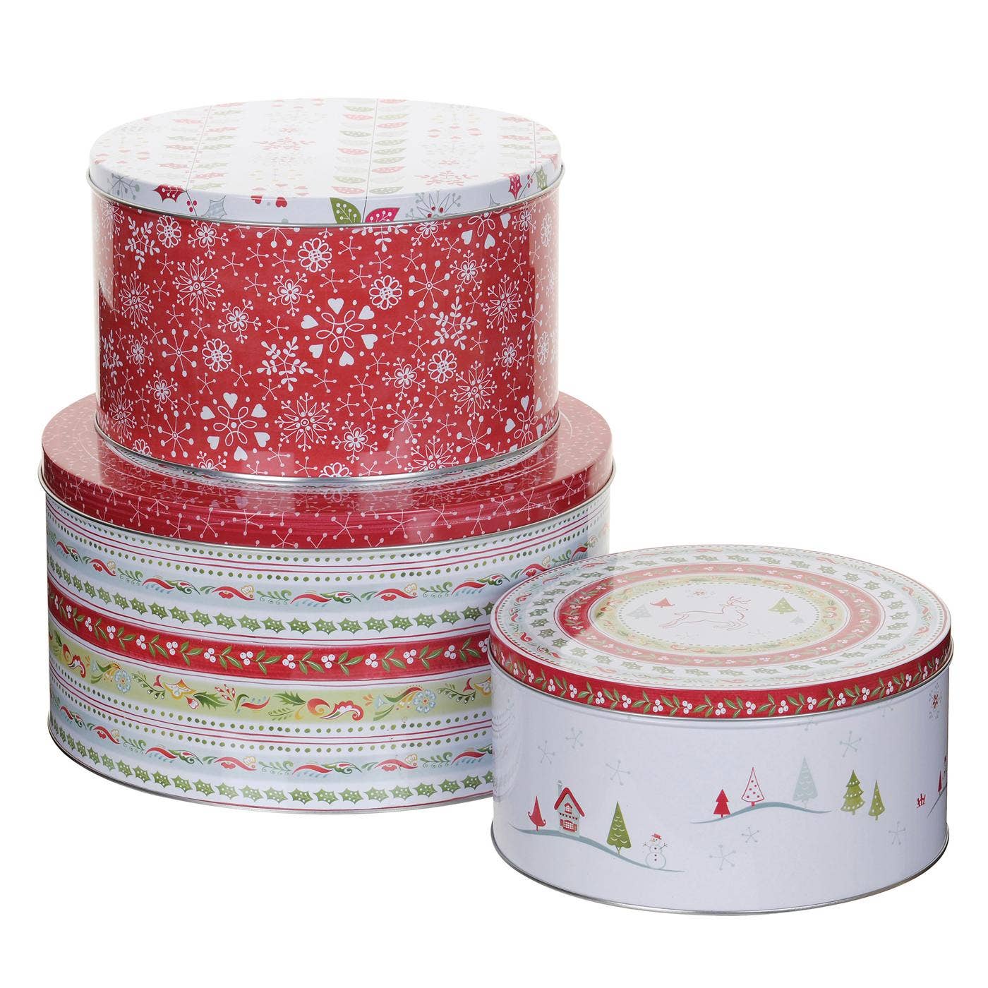Pimpernel Christmas Wish Cake Tins Set of 3