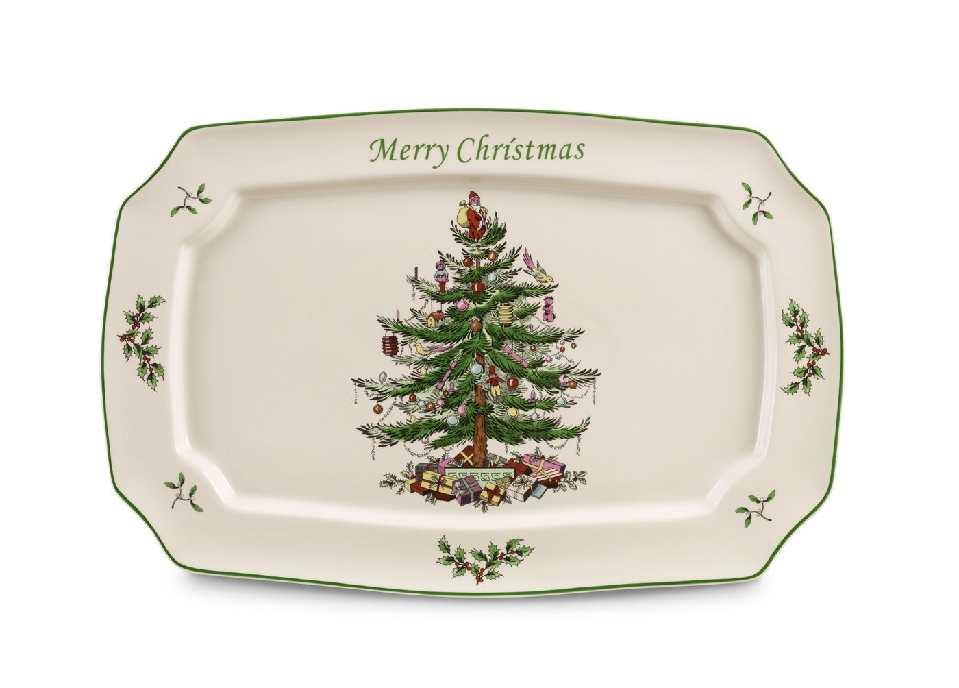 Spode Christmas Tree 15 Inch Rectangular Platter