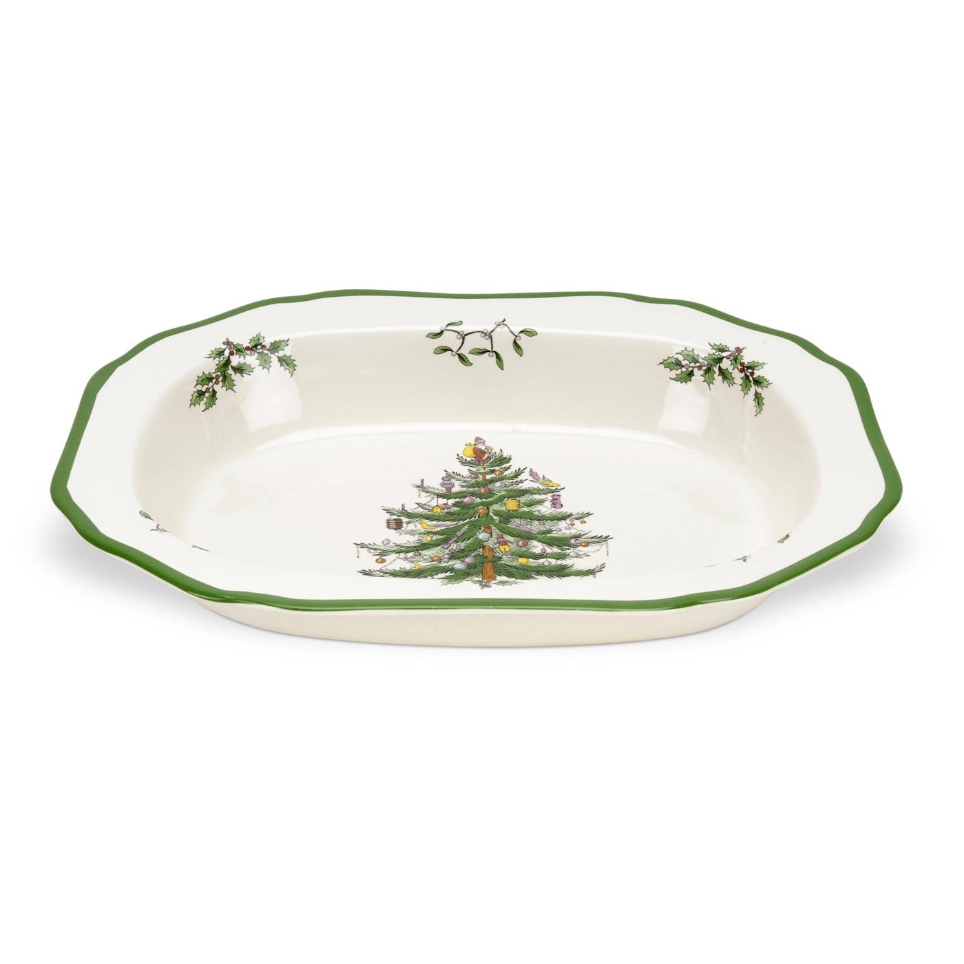 Spode Christmas Tree Open Vegetable Dish