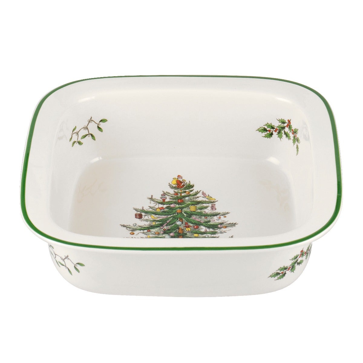 Spode Christmas Tree 10 inch Square Rim Dish