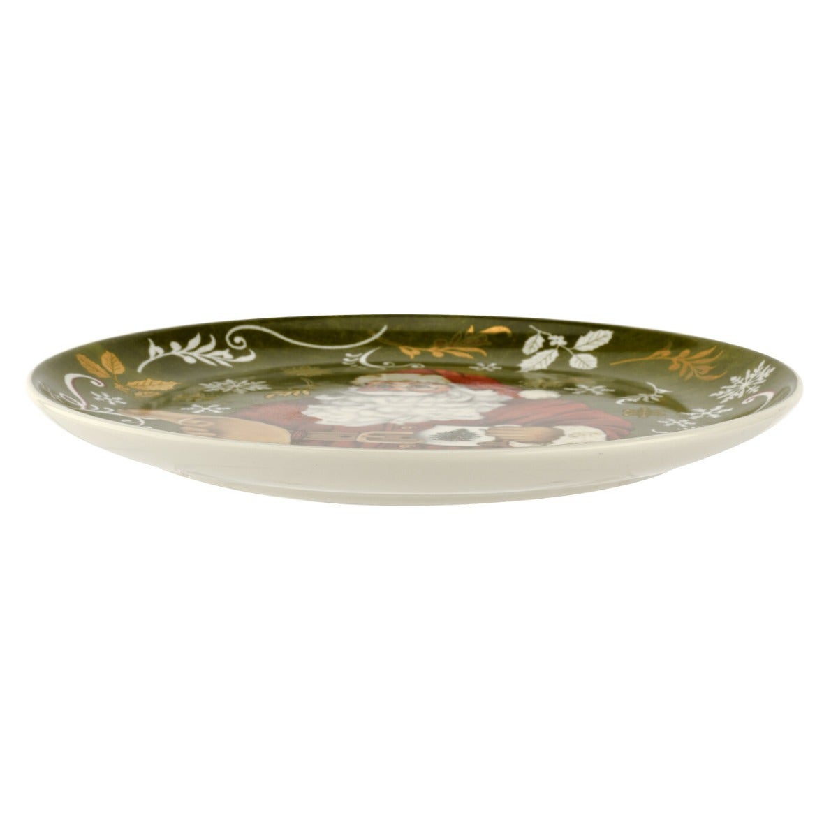 Christmas Tree Santa Plate & Milk Bottle Set