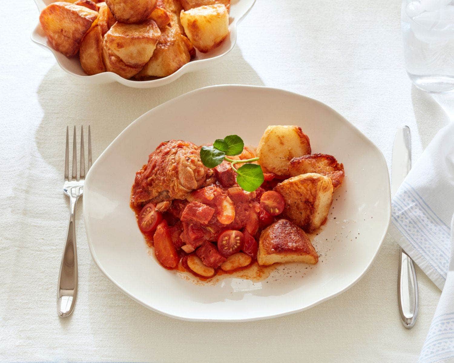 Chicken, chorizo and butterbean stew recipe